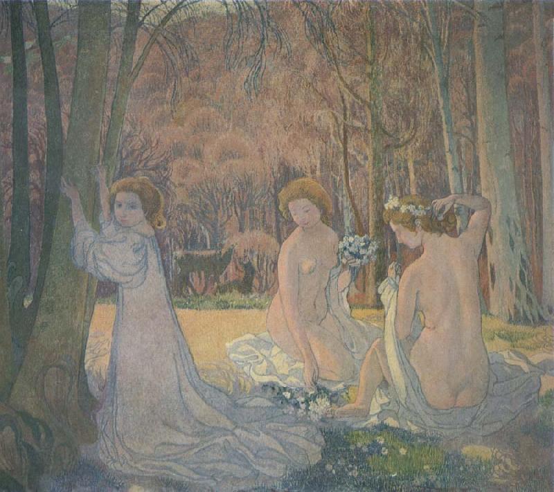 Maurice Denis Spring Landscape with Figures Sweden oil painting art